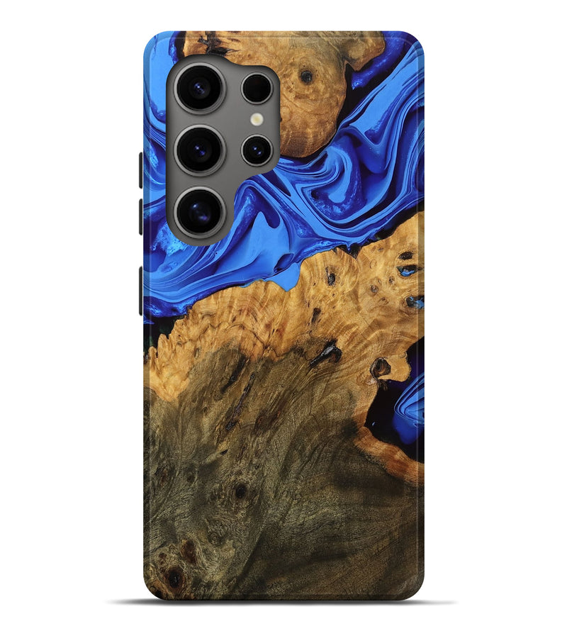Galaxy S25 Ultra Wood Live Edge Phone Case - Legend (Blue, 754086)