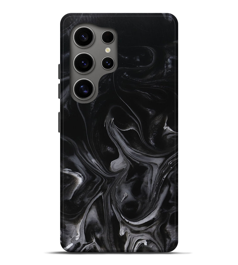 Galaxy S25 Ultra ResinArt Live Edge Phone Case - Metta (Black & White, 754092)