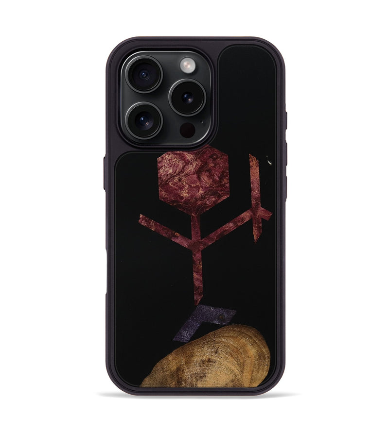 iPhone 16 Pro Wood Phone Case - Rocky (Wood Burl, 754099)