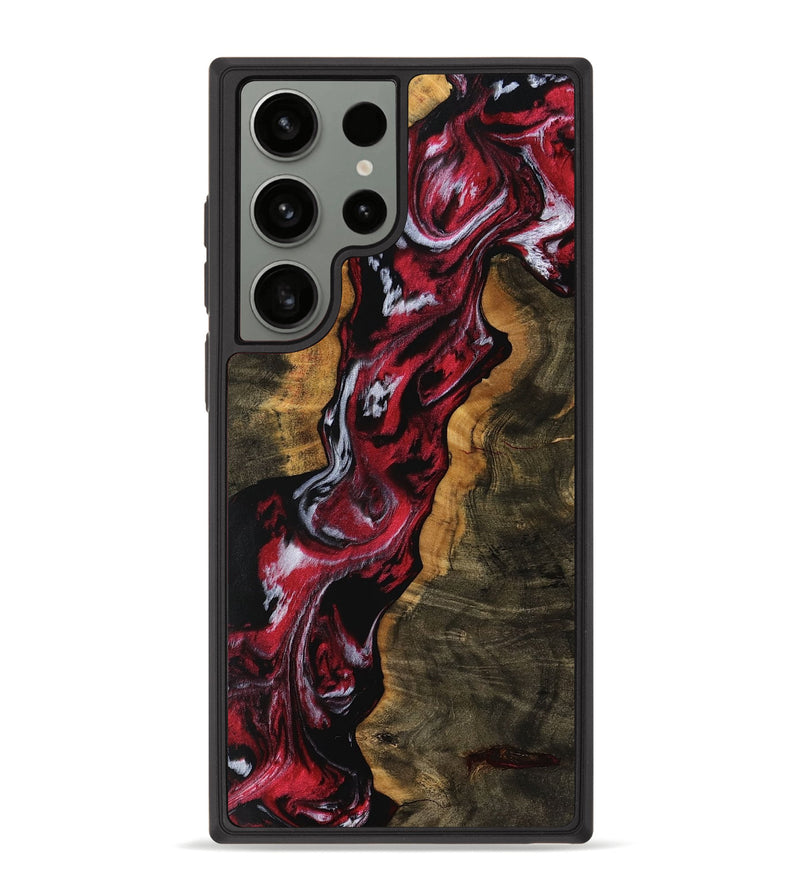 Galaxy S23 Ultra Wood Phone Case - Ira (Red, 754100)