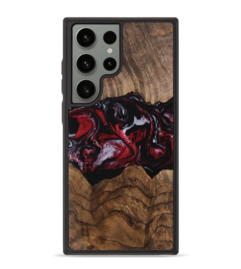 Galaxy S23 Ultra Wood Phone Case - Leola (Red, 754161)