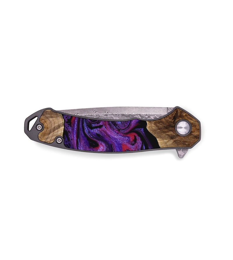 EDC Wood Pocket Knife - Dianna (Purple, 754236)