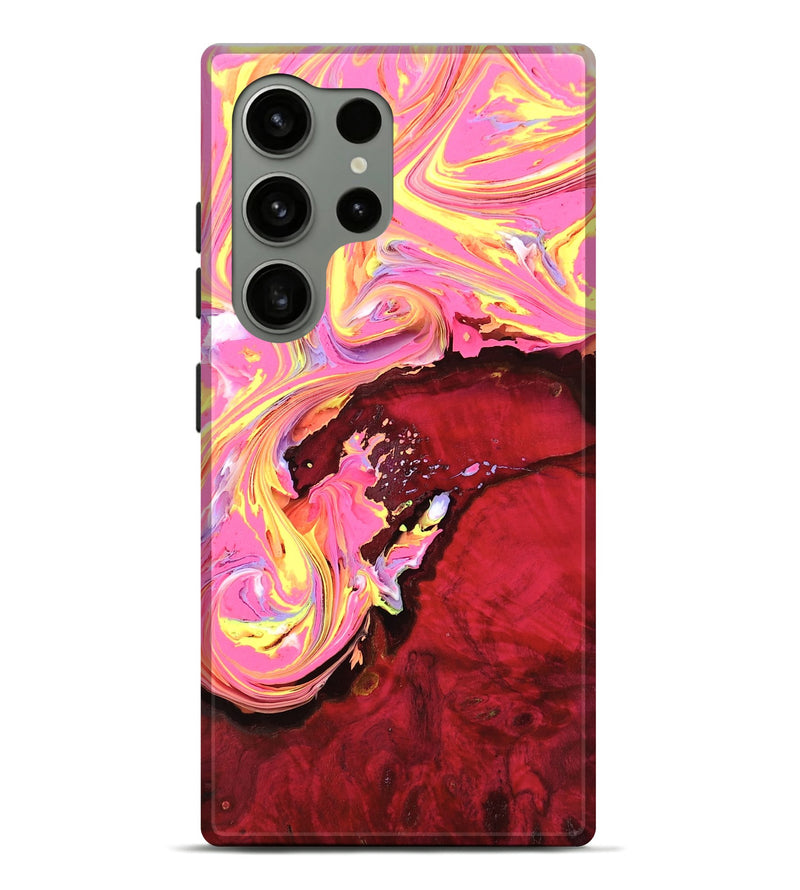 Galaxy S24 Ultra Wood Live Edge Phone Case - Shamika (Red, 754414)