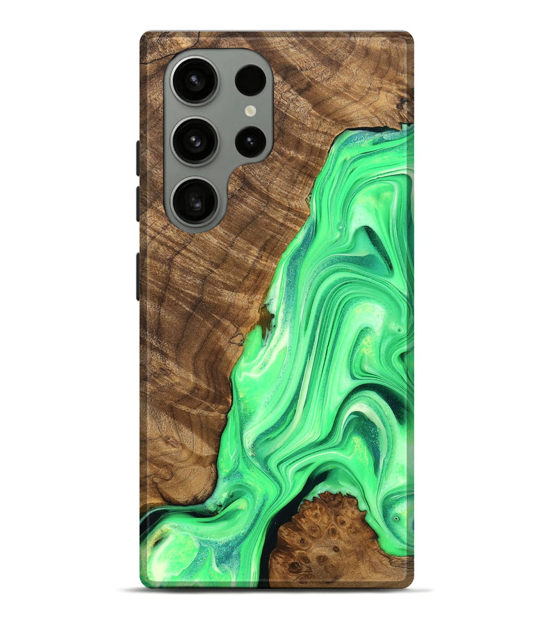 Galaxy S23 Ultra Wood Live Edge Phone Case - Karly (Green, 754416)
