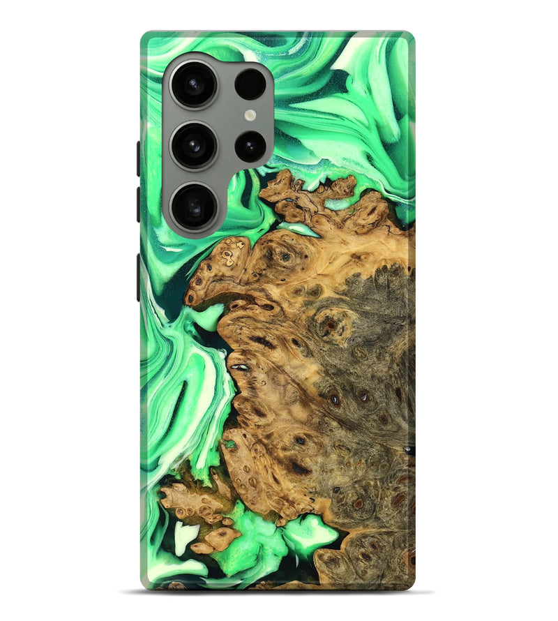 Galaxy S24 Ultra Wood Live Edge Phone Case - Merritt (Green, 754418)