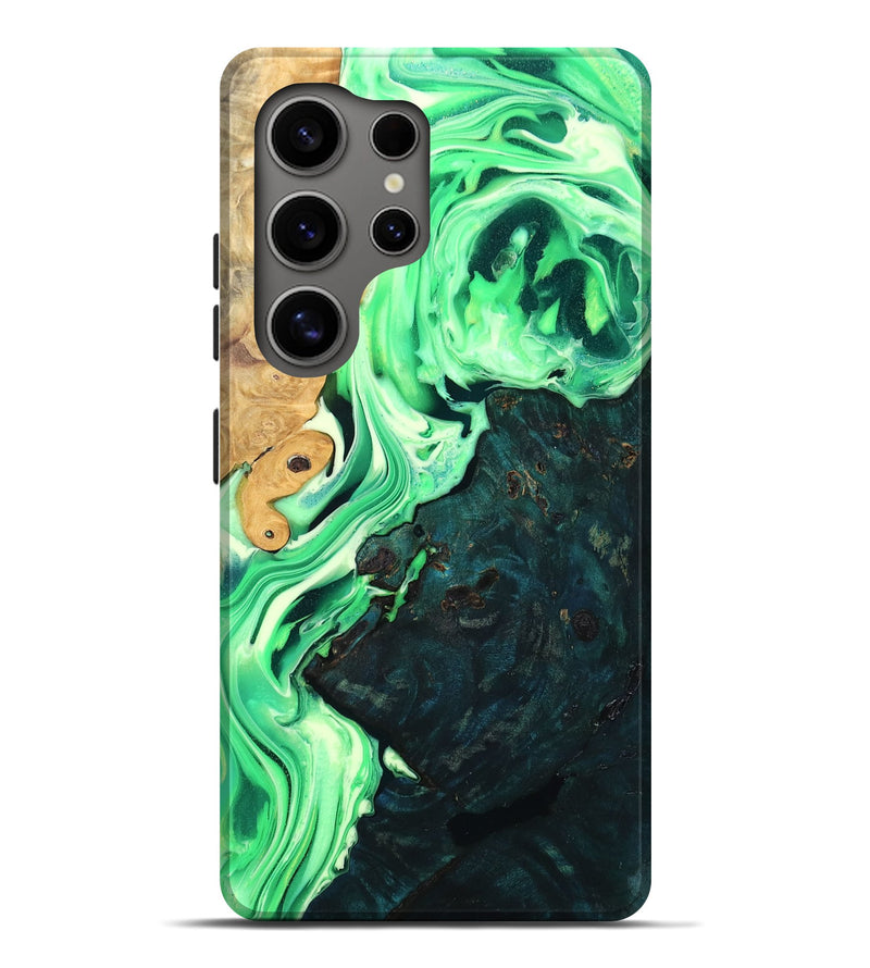 Galaxy S25 Ultra Wood Live Edge Phone Case - Braxton (Green, 754425)