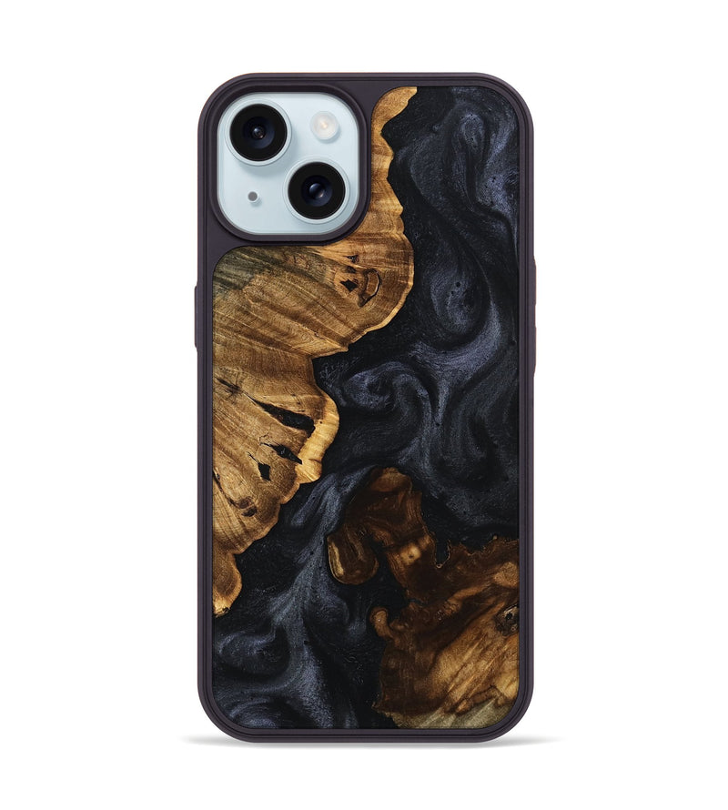iPhone 15 Wood Phone Case - Hali (Wood Burl, 754575)