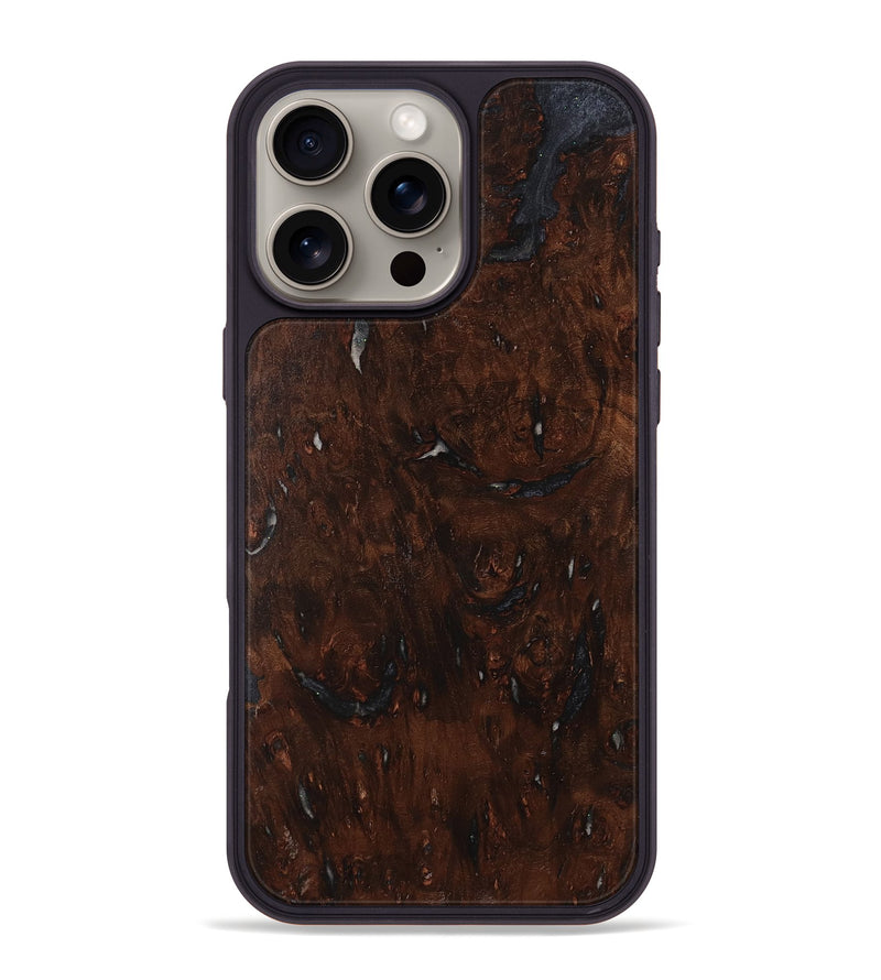 iPhone 16 Pro Max Wood Phone Case - Raven (Wood Burl, 754590)