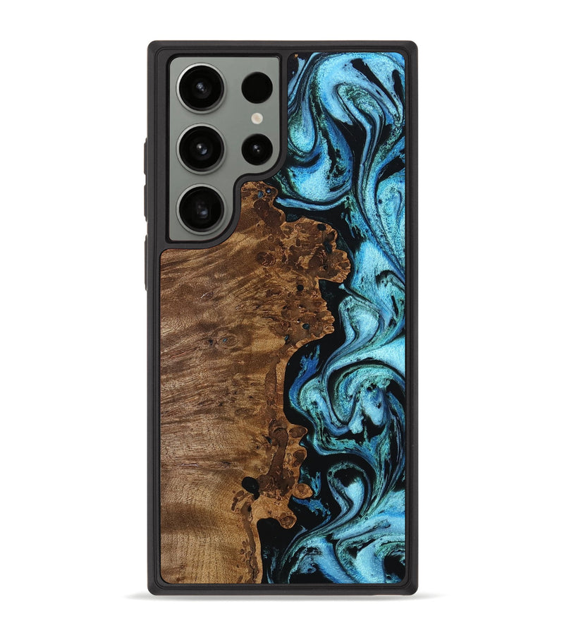 Galaxy S23 Ultra Wood Phone Case - Marisol (Blue, 754628)