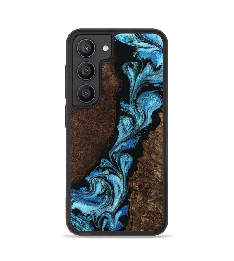 Galaxy S23 Wood Phone Case - Iola (Blue, 754630)