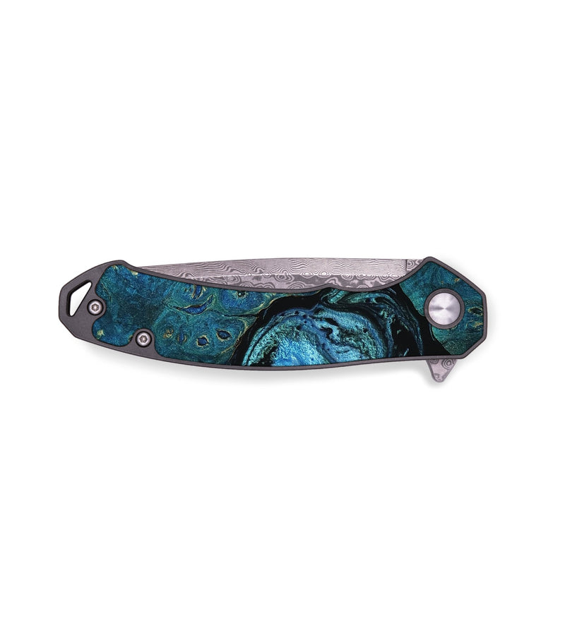 EDC Wood Pocket Knife - Vincent (Blue, 754635)