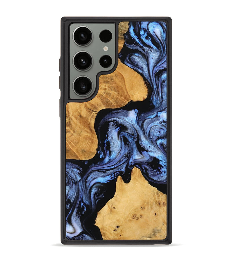 Galaxy S23 Ultra Wood Phone Case - Tobe (Blue, 754802)