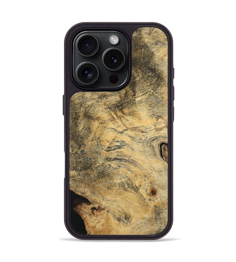 iPhone 16 Pro Wood Phone Case - Clare (Wood Burl, 754804)