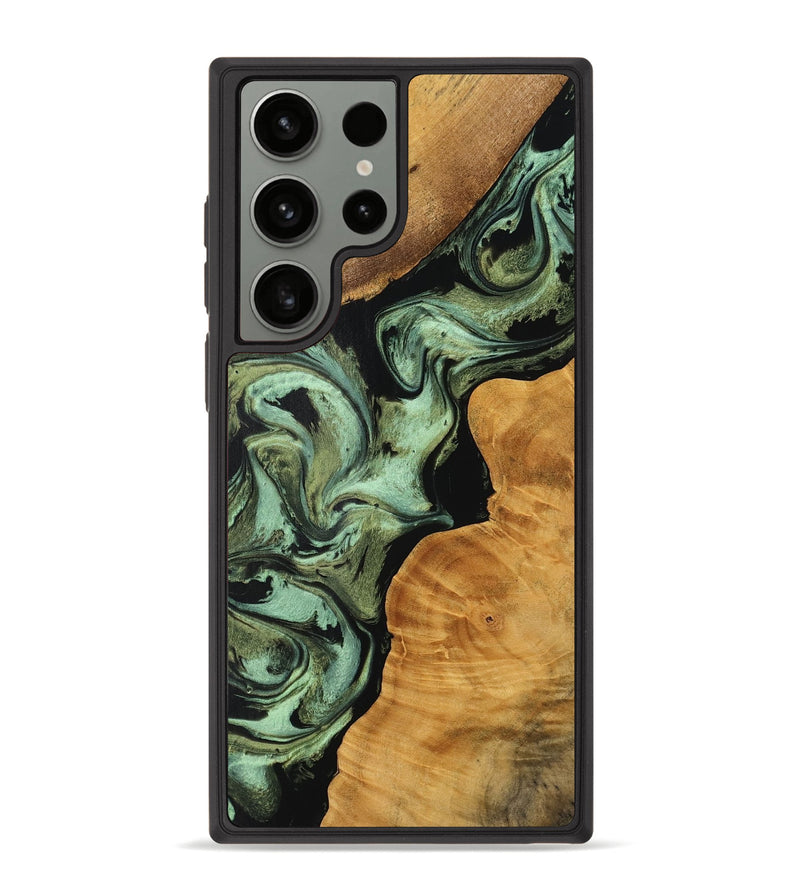 Galaxy S23 Ultra Wood Phone Case - Debby (Green, 754817)