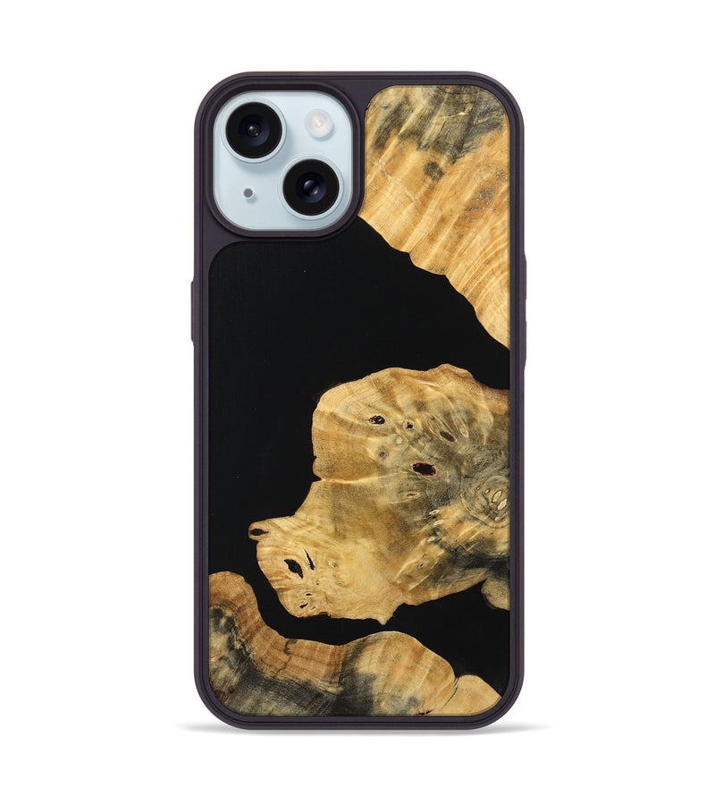 iPhone 15 Wood Phone Case - Aylin (Wood Burl, 754828)