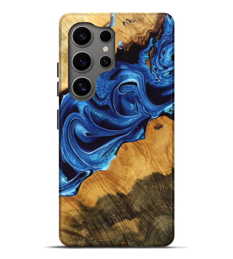 Galaxy S25 Ultra Wood Live Edge Phone Case - Jaxton (Blue, 754866)
