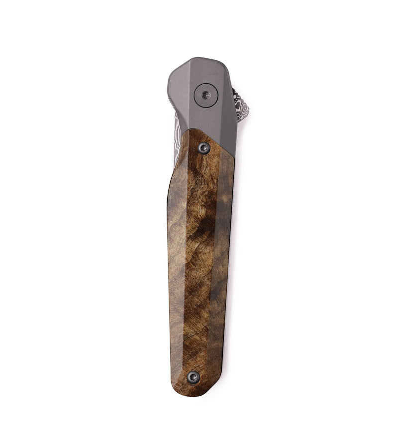 Live Edge Wood Pocket Knife - Juliette (Wood Burl, 754903)