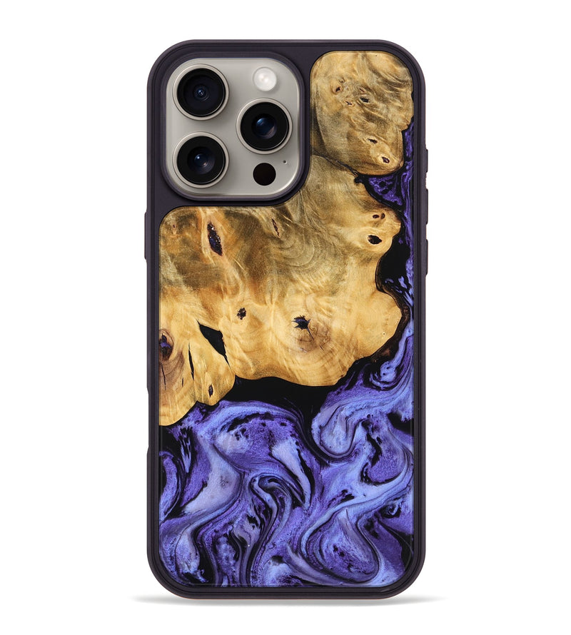 iPhone 16 Pro Max Wood Phone Case - Albina (Purple, 755019)