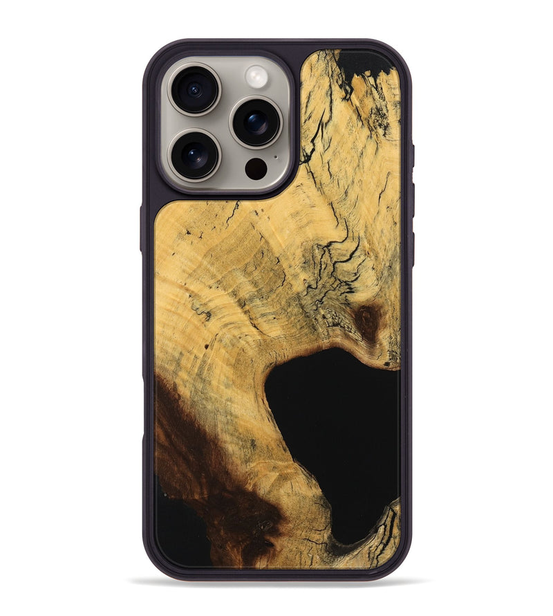 iPhone 16 Pro Max Wood Phone Case - Crystal (Wood Burl, 755056)