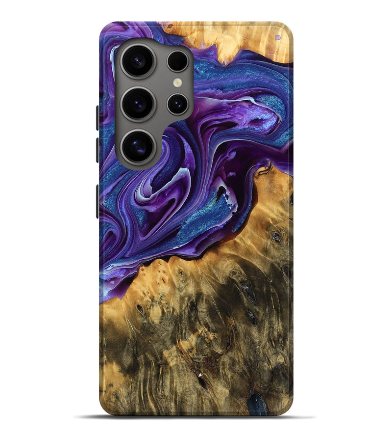 Galaxy S25 Ultra Wood Live Edge Phone Case - Nasir (Purple, 755067)