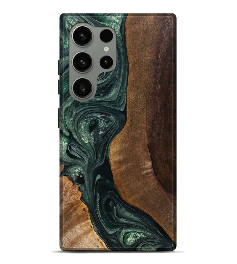 Galaxy S24 Ultra Wood Live Edge Phone Case - Jaelyn (Green, 755068)