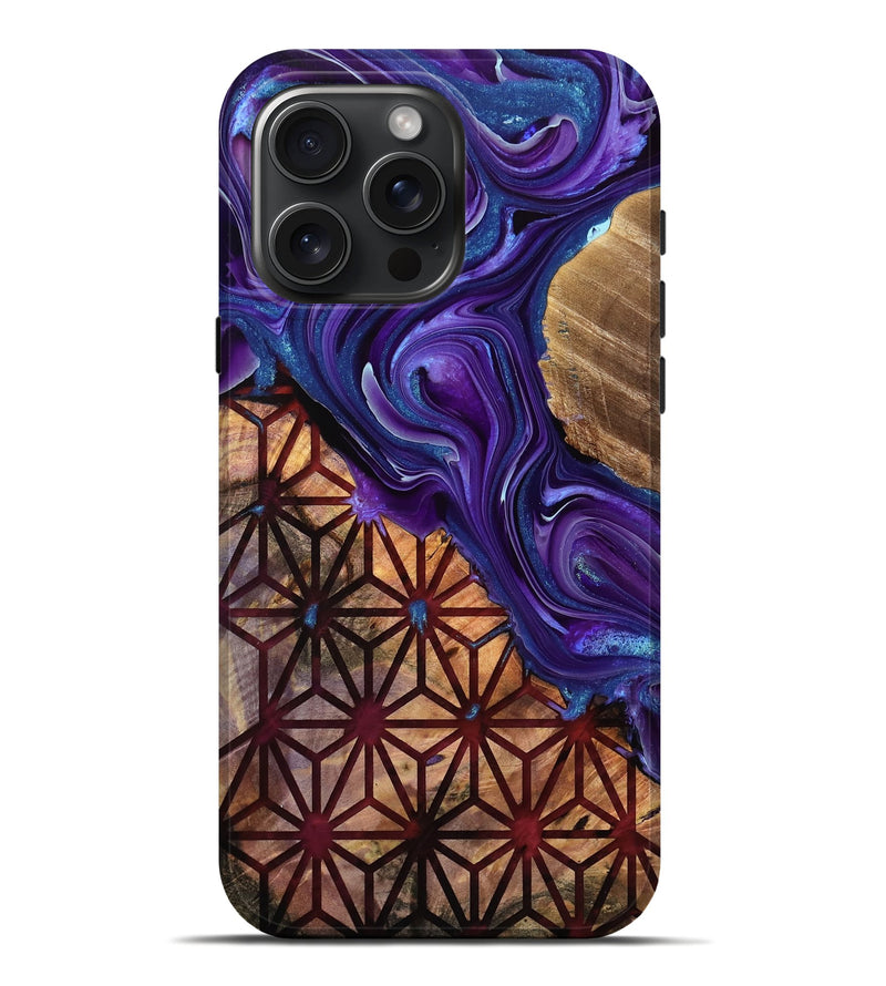 iPhone 16 Pro Max Wood Live Edge Phone Case - Pearlie (Pattern, 755071)