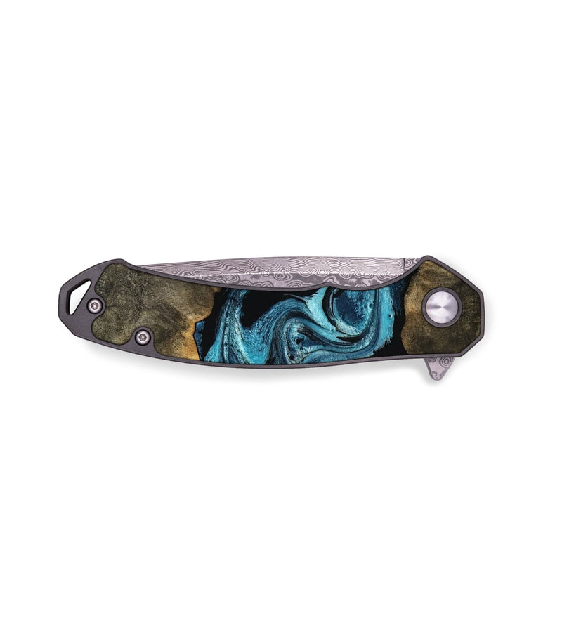 EDC Wood Pocket Knife - Nona (Blue, 755189)