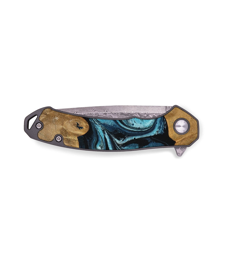 EDC Wood Pocket Knife - Tariq (Blue, 755195)