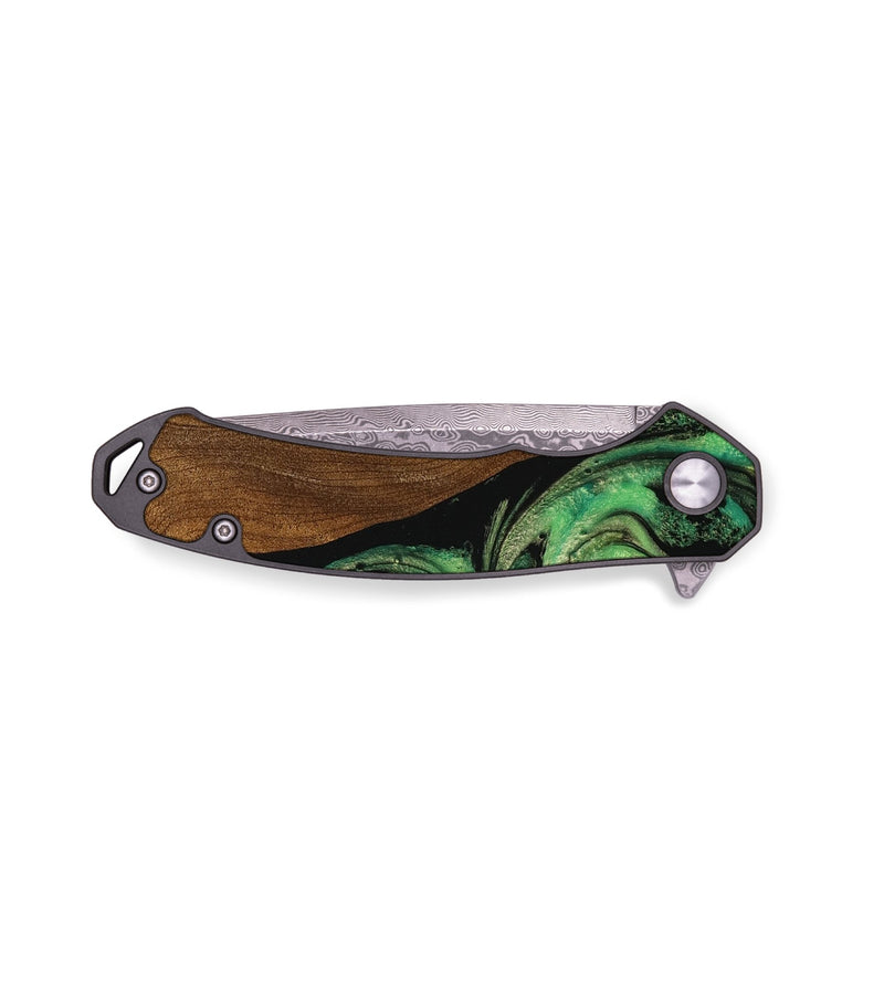 EDC Wood Pocket Knife - Castiel (Green, 755203)