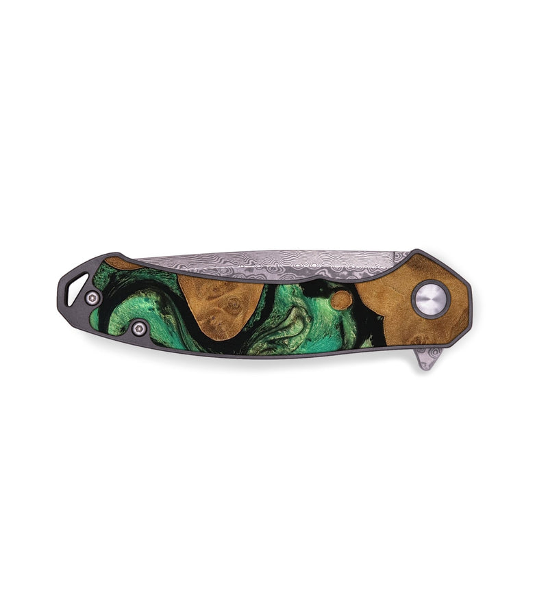 EDC Wood Pocket Knife - Frances (Green, 755208)