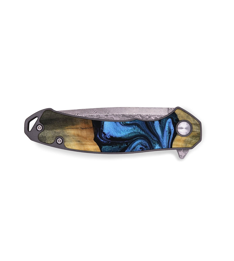 EDC Wood Pocket Knife - Taytum (Blue, 755248)