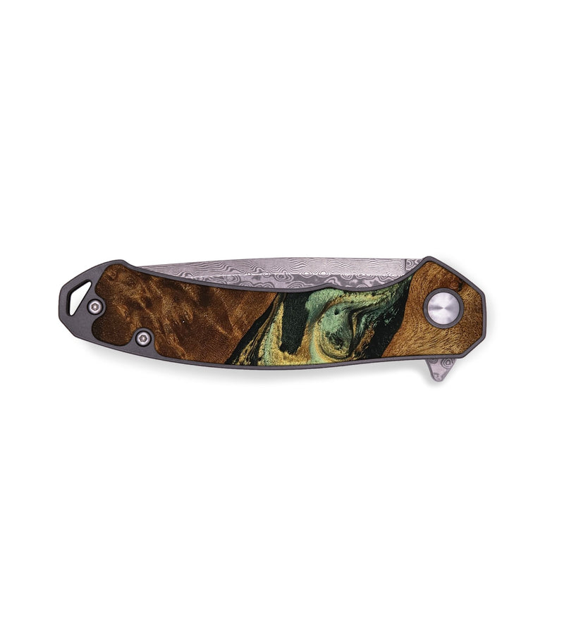 EDC Wood Pocket Knife - Otho (Green, 755302)