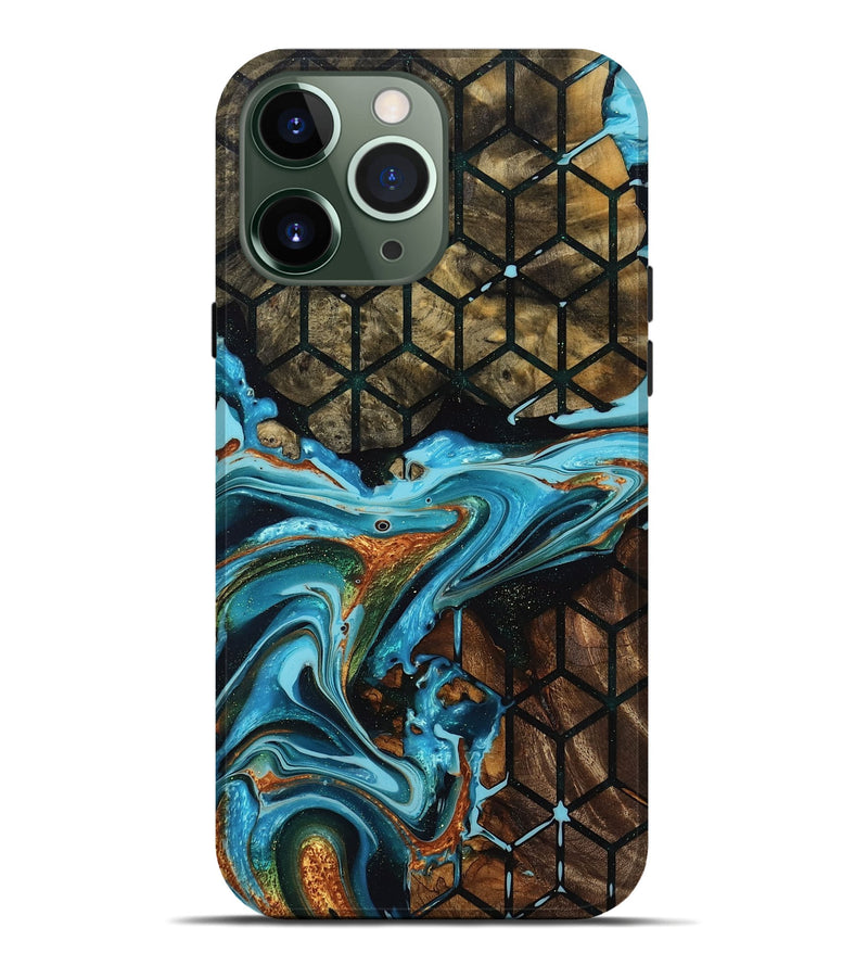 iPhone 13 Pro Max Wood Live Edge Phone Case - Briar (Pattern, 755365)