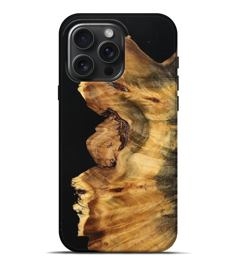 iPhone 16 Pro Max Wood Live Edge Phone Case - India (Wood Burl, 755379)