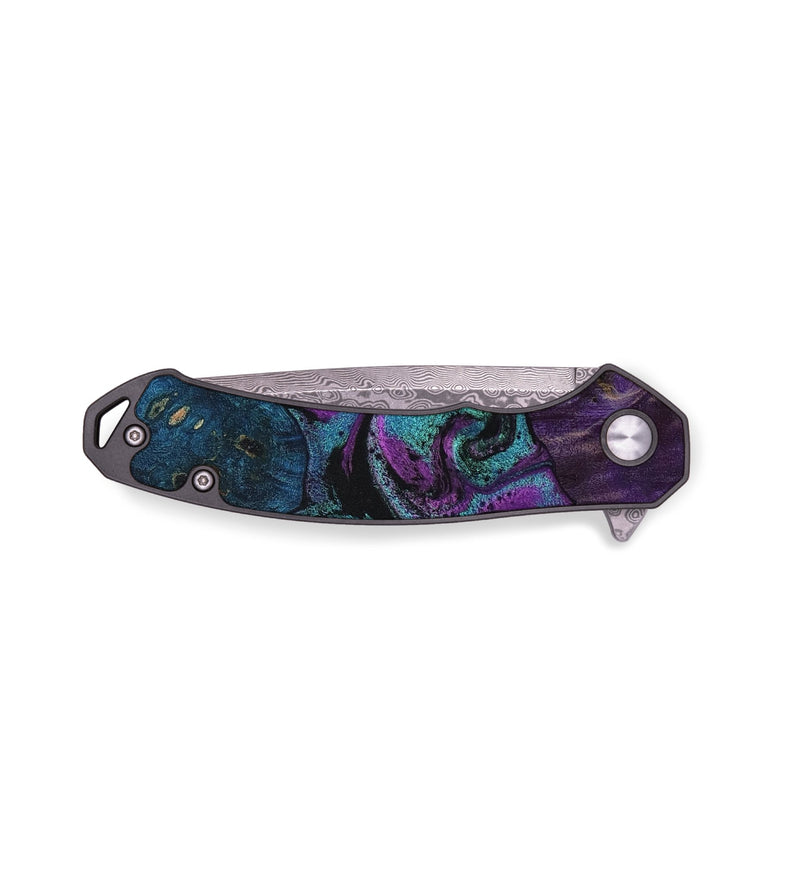 EDC Wood Pocket Knife - Alesha (Purple, 755439)