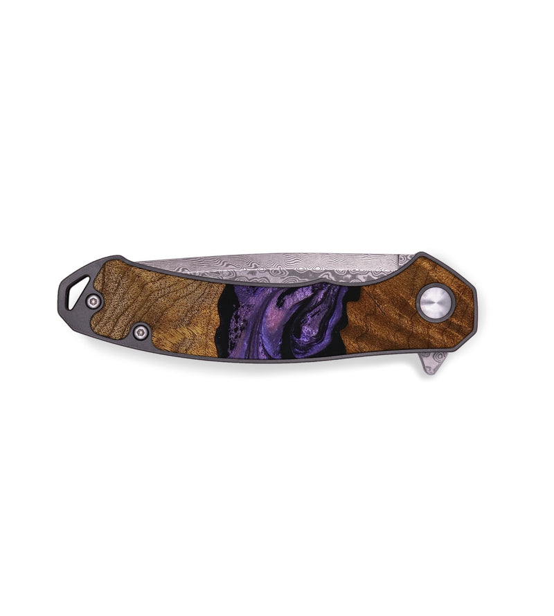 EDC Wood Pocket Knife - Kenzo (Purple, 755471)