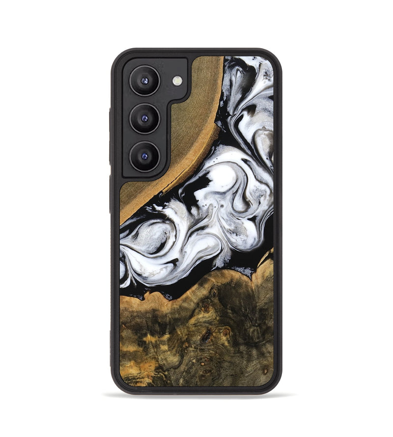 Galaxy S23 Wood Phone Case - Holly (Black & White, 755631)