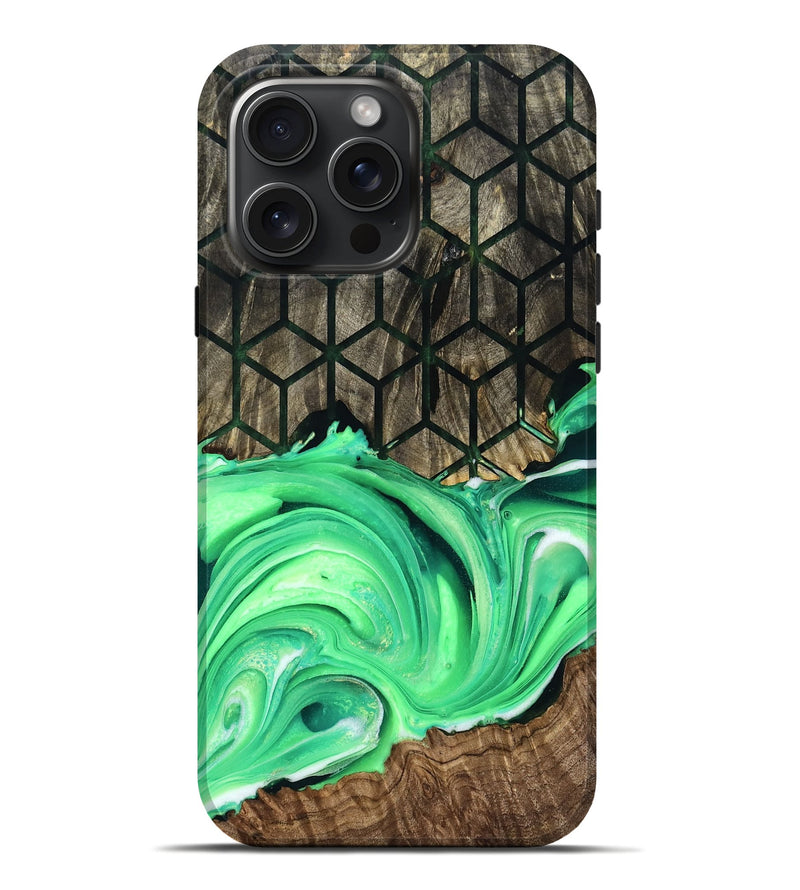 iPhone 16 Pro Max Wood Live Edge Phone Case - Jaron (Pattern, 755641)