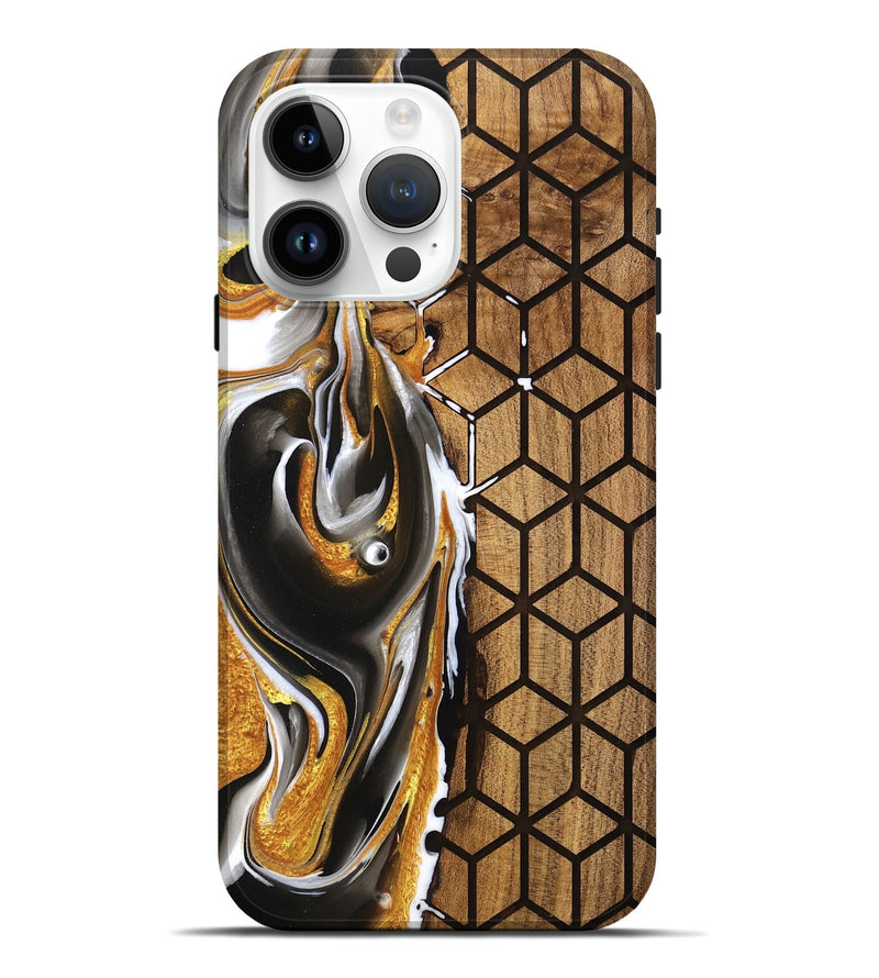 iPhone 15 Pro Max Wood Live Edge Phone Case - Hadlee (Pattern, 755653)