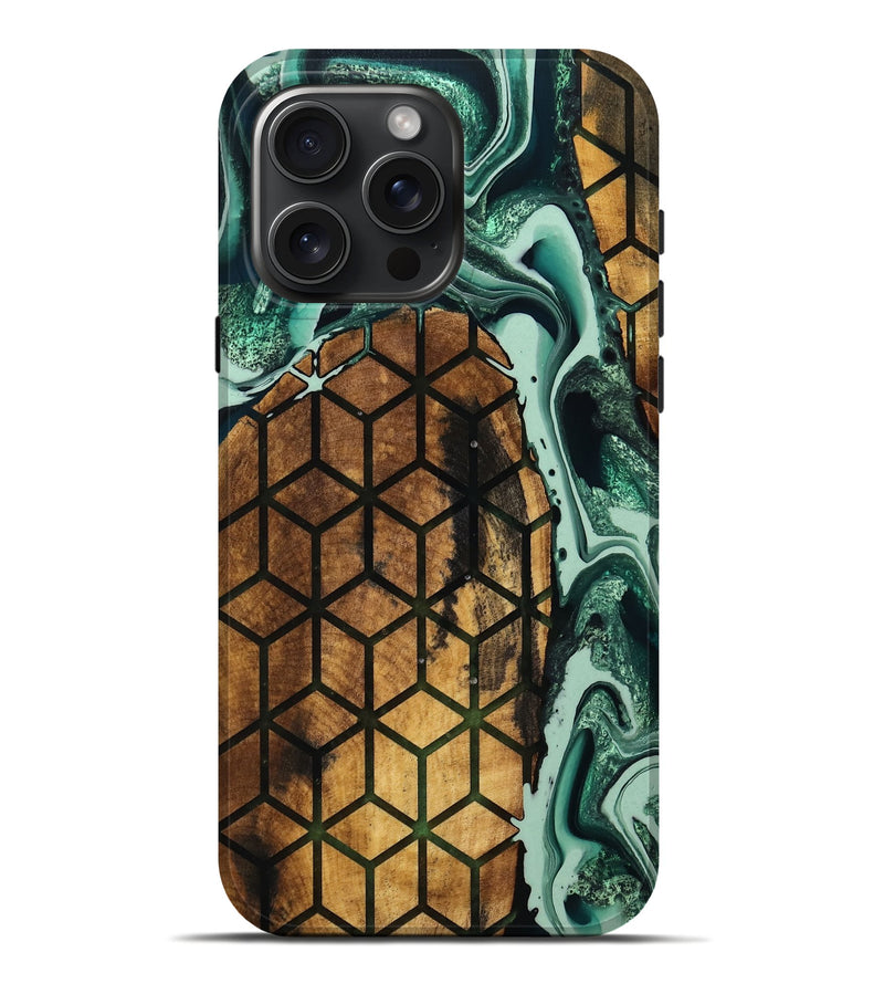 iPhone 16 Pro Max Wood Live Edge Phone Case - Zack (Pattern, 755654)