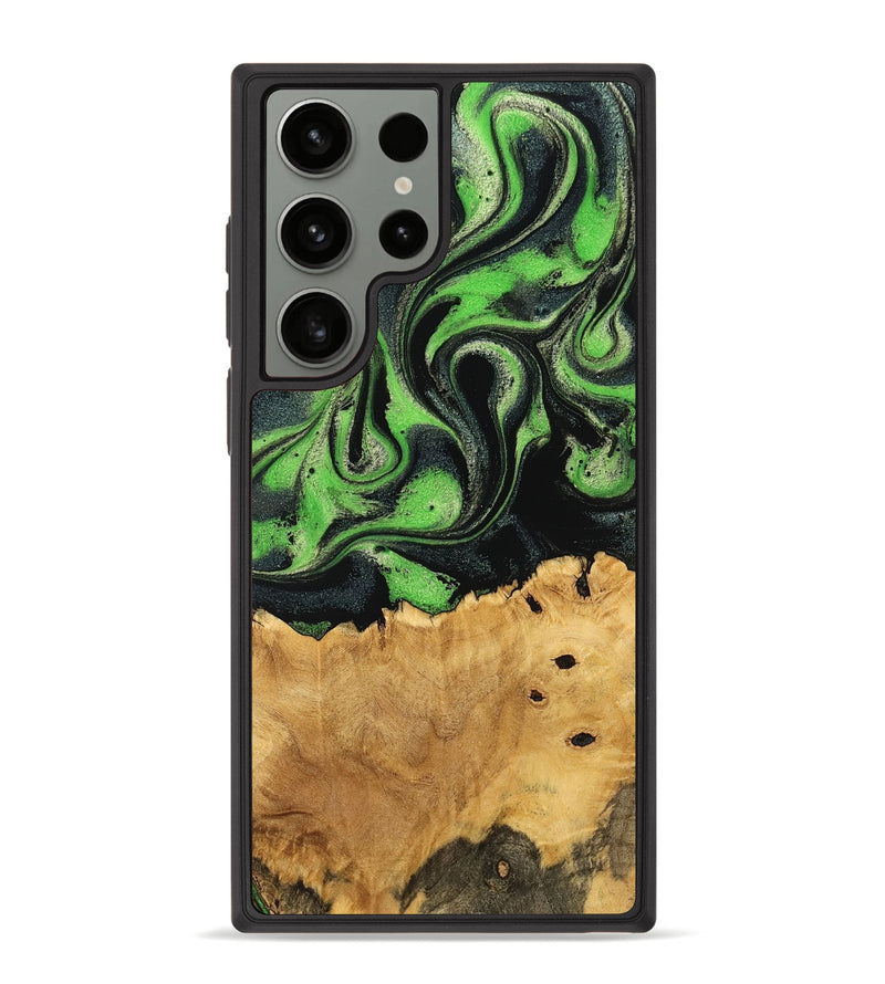 Galaxy S23 Ultra Wood Phone Case - Janeen (Green, 755666)