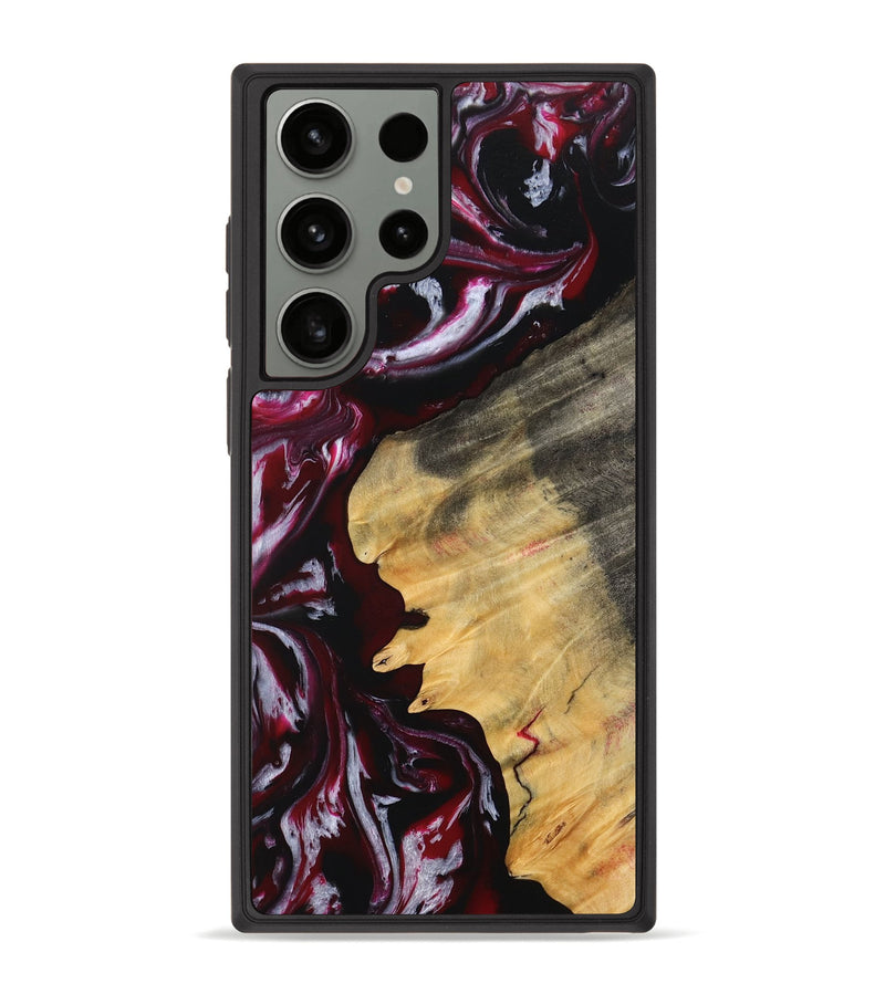 Galaxy S23 Ultra Wood Phone Case - Zada (Red, 755695)