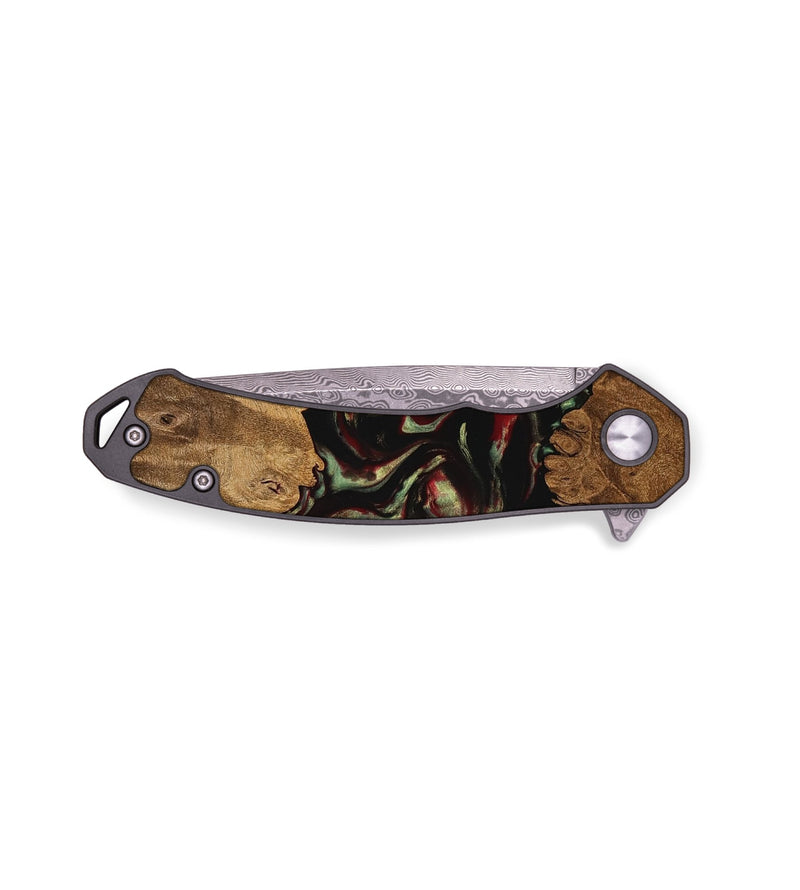 EDC Wood Pocket Knife - Daniela (Red, 755697)