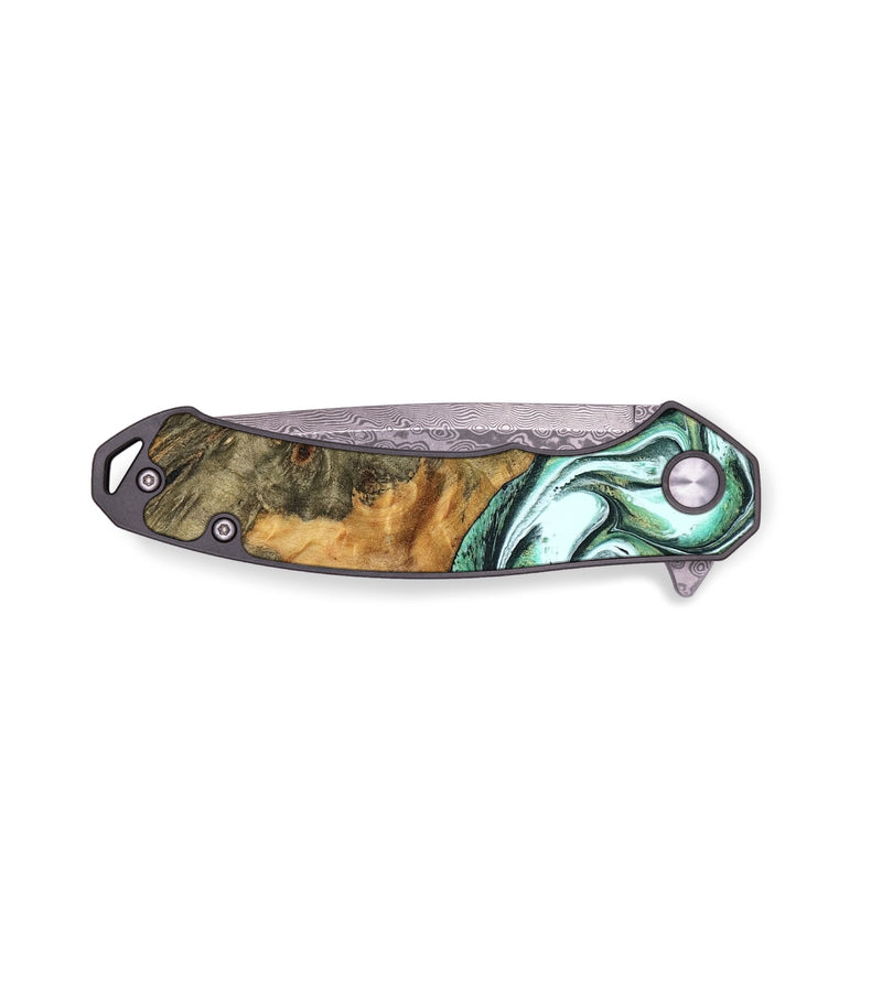 EDC Wood Pocket Knife - Jeremie (Green, 755730)