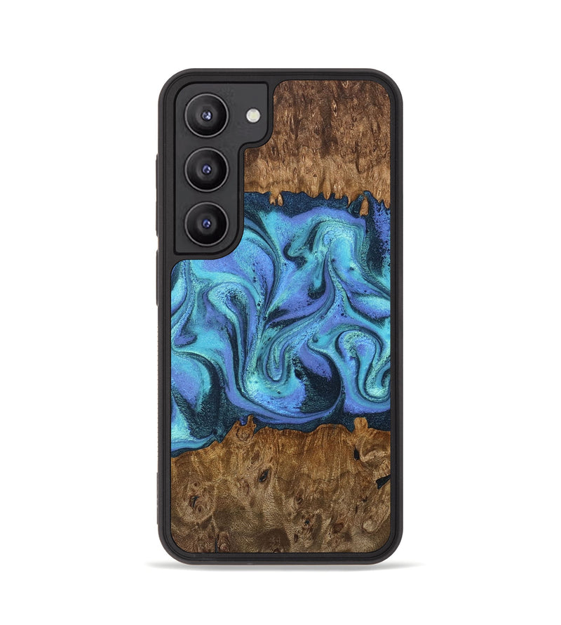 Galaxy S23 Wood Phone Case - Patsy (Blue, 755755)