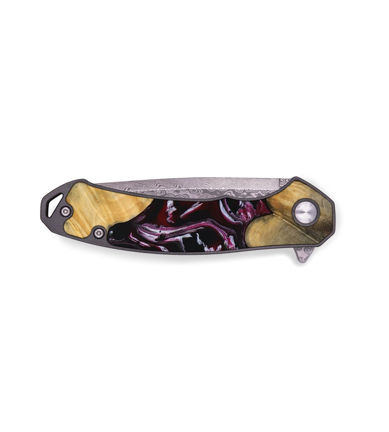 EDC Wood Pocket Knife - Rhys (Red, 755789)