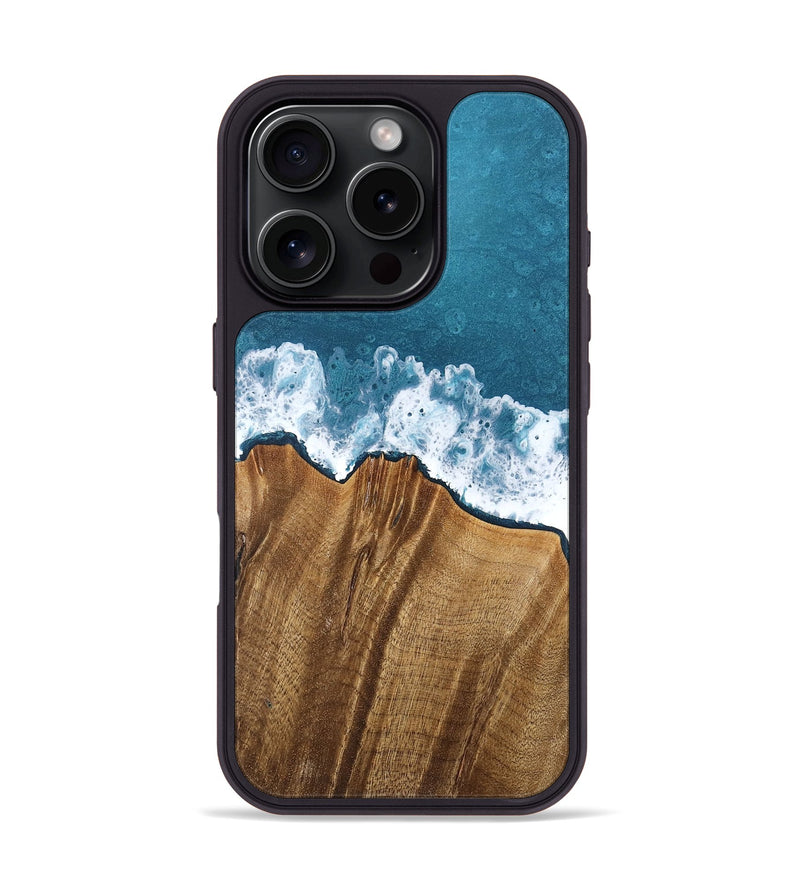iPhone 16 Pro Wood Phone Case - Meir (Coastal, 755801)