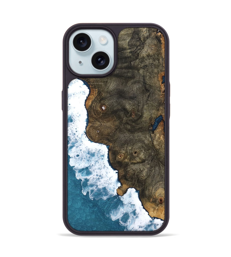 iPhone 15 Wood Phone Case - Nautica (Coastal, 755806)