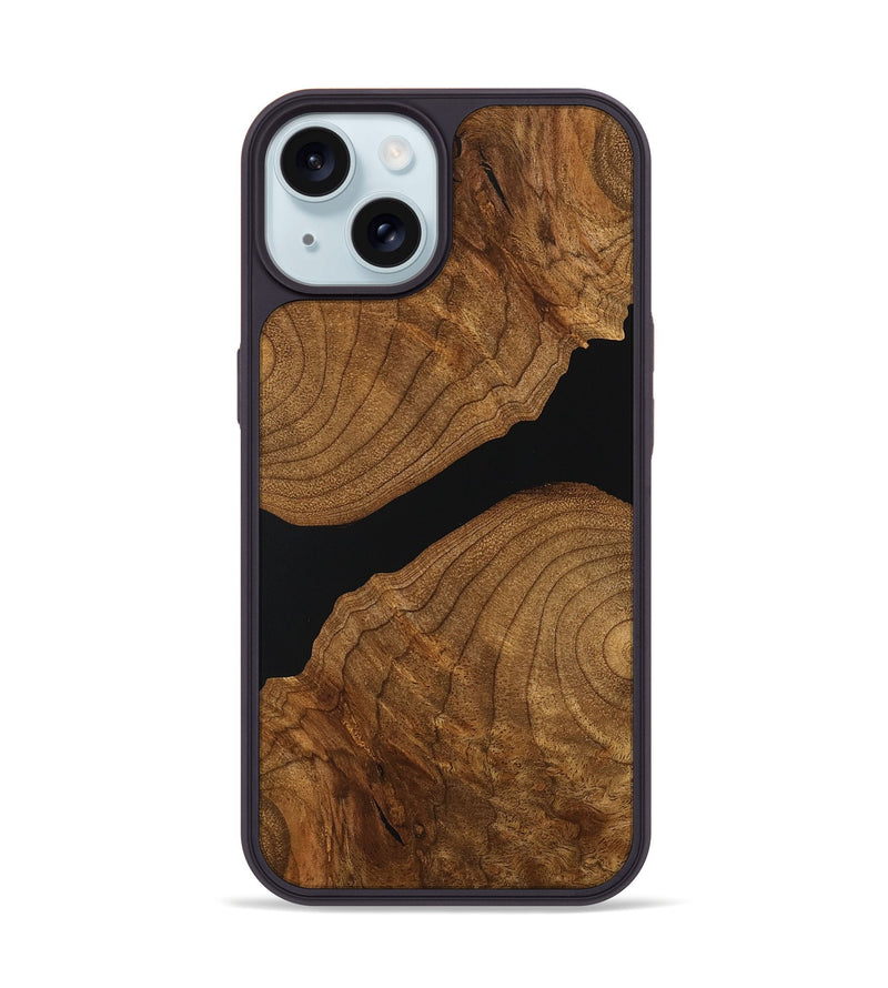 iPhone 15 Wood Phone Case - Emanuel (Wood Burl, 755820)