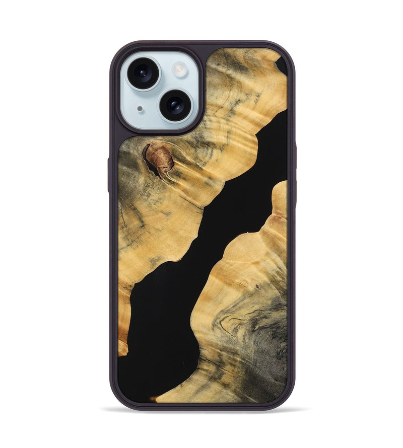 iPhone 15 Wood Phone Case - Burt (Wood Burl, 755828)